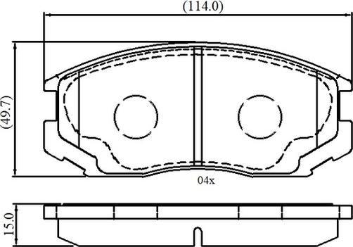 TOYOTA 04465-B4062 - Brake Pad Set, disc brake onlydrive.pro