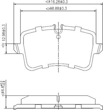 NATIONAL NP3003 - Тормозные колодки, дисковые, комплект onlydrive.pro