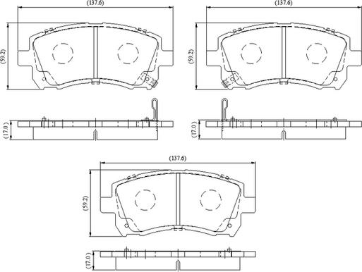 NATIONAL NP3087 - Brake Pad Set, disc brake onlydrive.pro