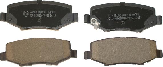 NATIONAL NP2908 - Brake Pad Set, disc brake onlydrive.pro