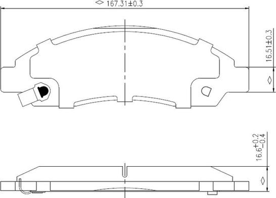 NATIONAL NP2978 - Brake Pad Set, disc brake onlydrive.pro