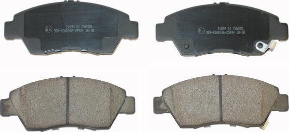 NATIONAL NP2538 - Brake Pad Set, disc brake onlydrive.pro