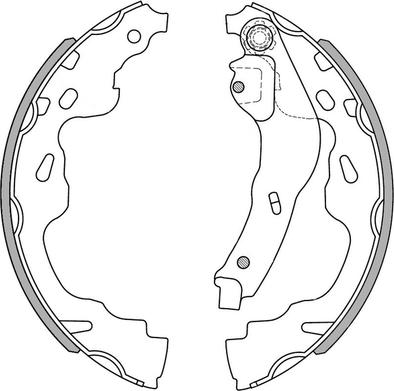 NATIONAL NS4008 - Brake Shoe Set onlydrive.pro