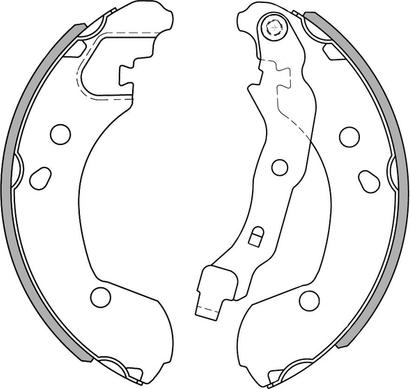 NATIONAL NS4014 - Brake Shoe Set onlydrive.pro