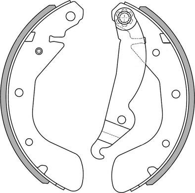 NATIONAL NS4013 - Brake Shoe Set onlydrive.pro