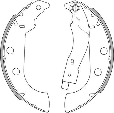 NATIONAL NS4079 - Brake Shoe Set onlydrive.pro