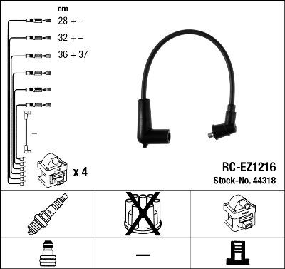 NGK 44318 - Ignition Cable Kit onlydrive.pro