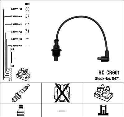 NGK 8471 - Süütesüsteemikomplekt onlydrive.pro