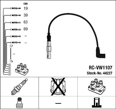 NGK 44227 - Комплект проводов зажигания onlydrive.pro