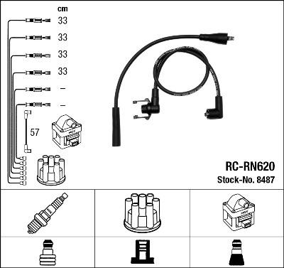 NGK 8487 - Ignition Cable Kit onlydrive.pro