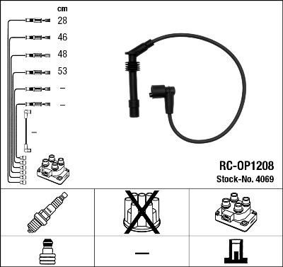 NGK 4069 - Süütesüsteemikomplekt onlydrive.pro