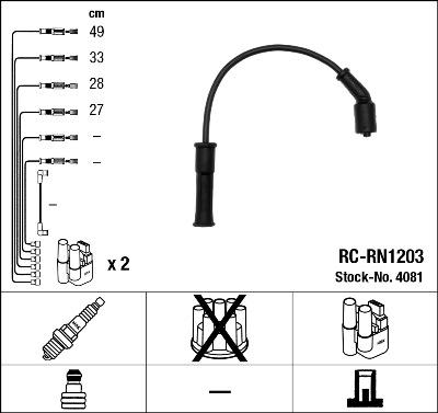 NGK 4081 - Ignition Cable Kit onlydrive.pro