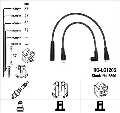 NGK 5590 - Süütesüsteemikomplekt onlydrive.pro