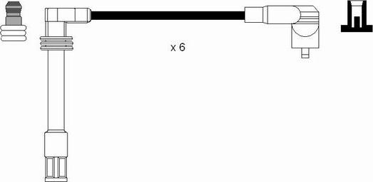 NGK 0518 - Uždegimo laido komplektas onlydrive.pro