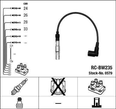 NGK 0579 - Süütesüsteemikomplekt onlydrive.pro