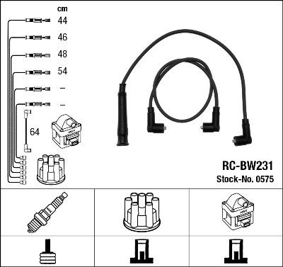 NGK 0575 - Ignition Cable Kit onlydrive.pro