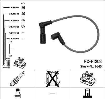 NGK 0645 - Süütesüsteemikomplekt onlydrive.pro