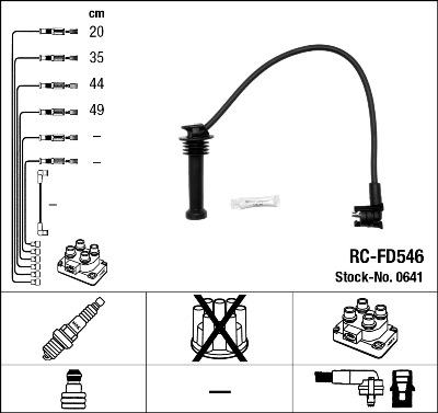 NGK 0641 - Süütesüsteemikomplekt onlydrive.pro