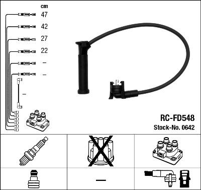 NGK 0642 - Süütesüsteemikomplekt onlydrive.pro