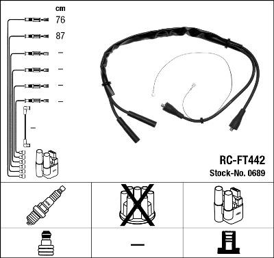 NGK 0689 - Комплект проводов зажигания onlydrive.pro