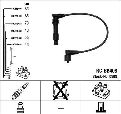 NGK 0898 - Ignition Cable Kit onlydrive.pro