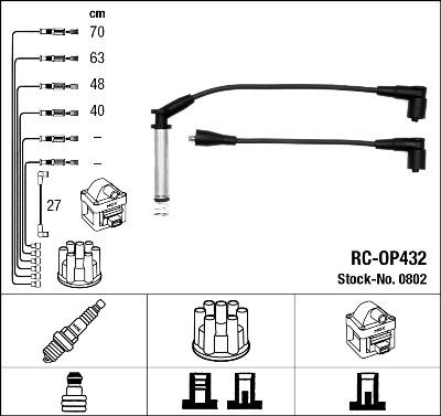 NGK 0802 - Ignition Cable Kit onlydrive.pro