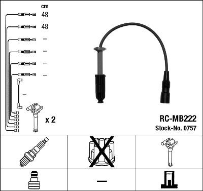 NGK 0757 - Ignition Cable Kit onlydrive.pro