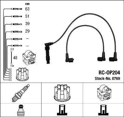 NGK 0769 - Ignition Cable Kit onlydrive.pro