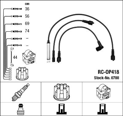 NGK 0788 - Ignition Cable Kit onlydrive.pro