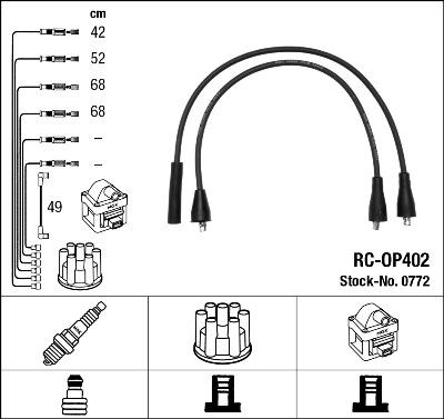 NGK 0772 - Ignition Cable Kit onlydrive.pro