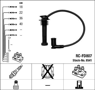 NGK 8541 - Süütesüsteemikomplekt onlydrive.pro