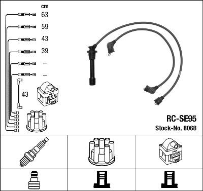 NGK 8068 - Süütesüsteemikomplekt onlydrive.pro