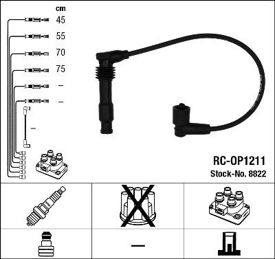 NGK 8822 - Ignition Cable Kit onlydrive.pro