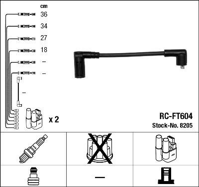 NGK 8205 - Ignition Cable Kit onlydrive.pro