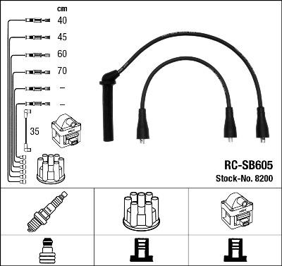 NGK 8200 - Ignition Cable Kit onlydrive.pro