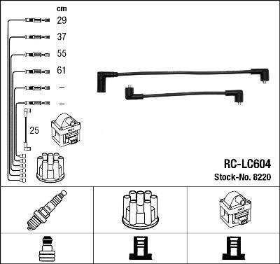 NGK 8220 - Augstsprieguma vadu komplekts onlydrive.pro