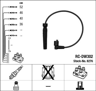 NGK 8276 - Ignition Cable Kit onlydrive.pro