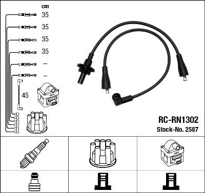 NGK 2587 - Ignition Cable Kit onlydrive.pro