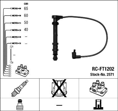 NGK 2571 - Süütesüsteemikomplekt onlydrive.pro