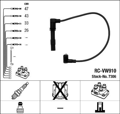 NGK 7306 - Süütesüsteemikomplekt onlydrive.pro