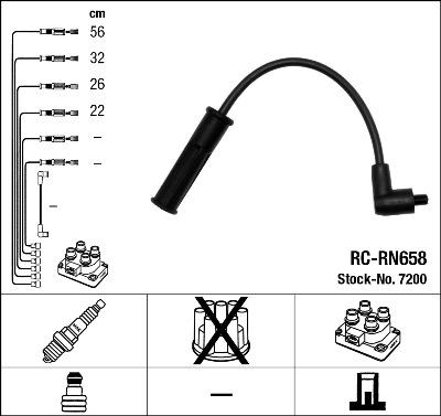 NGK 7200 - Ignition Cable Kit onlydrive.pro