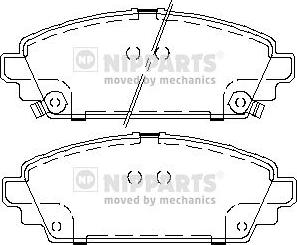 Nipparts J3604048 - Тормозные колодки, дисковые, комплект onlydrive.pro