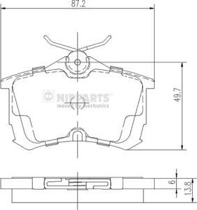 Valeo 302463 - Brake Pad Set, disc brake onlydrive.pro