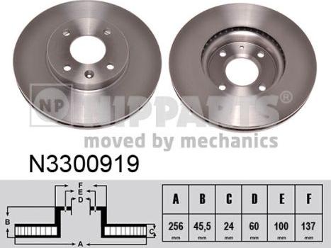 Nipparts N3300919 - Brake Disc onlydrive.pro