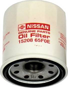 NISSAN 15208-65F0E - Lubricating system; oil filter/strainer: 01 pcs. onlydrive.pro