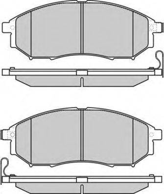 NISSAN D1060EG51A - Тормозные колодки, дисковые, комплект onlydrive.pro