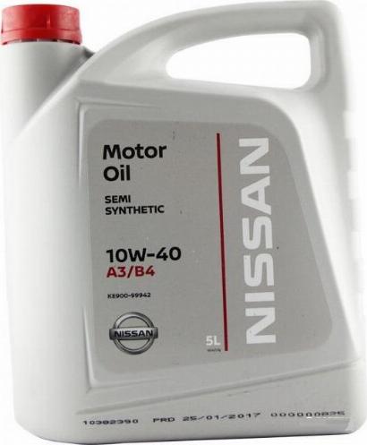 NISSAN KE90099942 - ENGINE OIL 10W40 5 LITERS onlydrive.pro