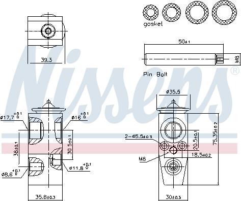 Nissens 999448 - Išsiplėtimo vožtuvas, oro kondicionavimas onlydrive.pro