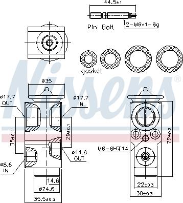 Nissens 999415 - Expansion Valve, air conditioning onlydrive.pro