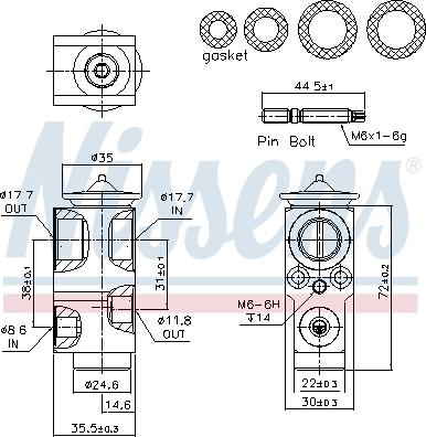 Nissens 999390 - Expansion Valve, air conditioning onlydrive.pro